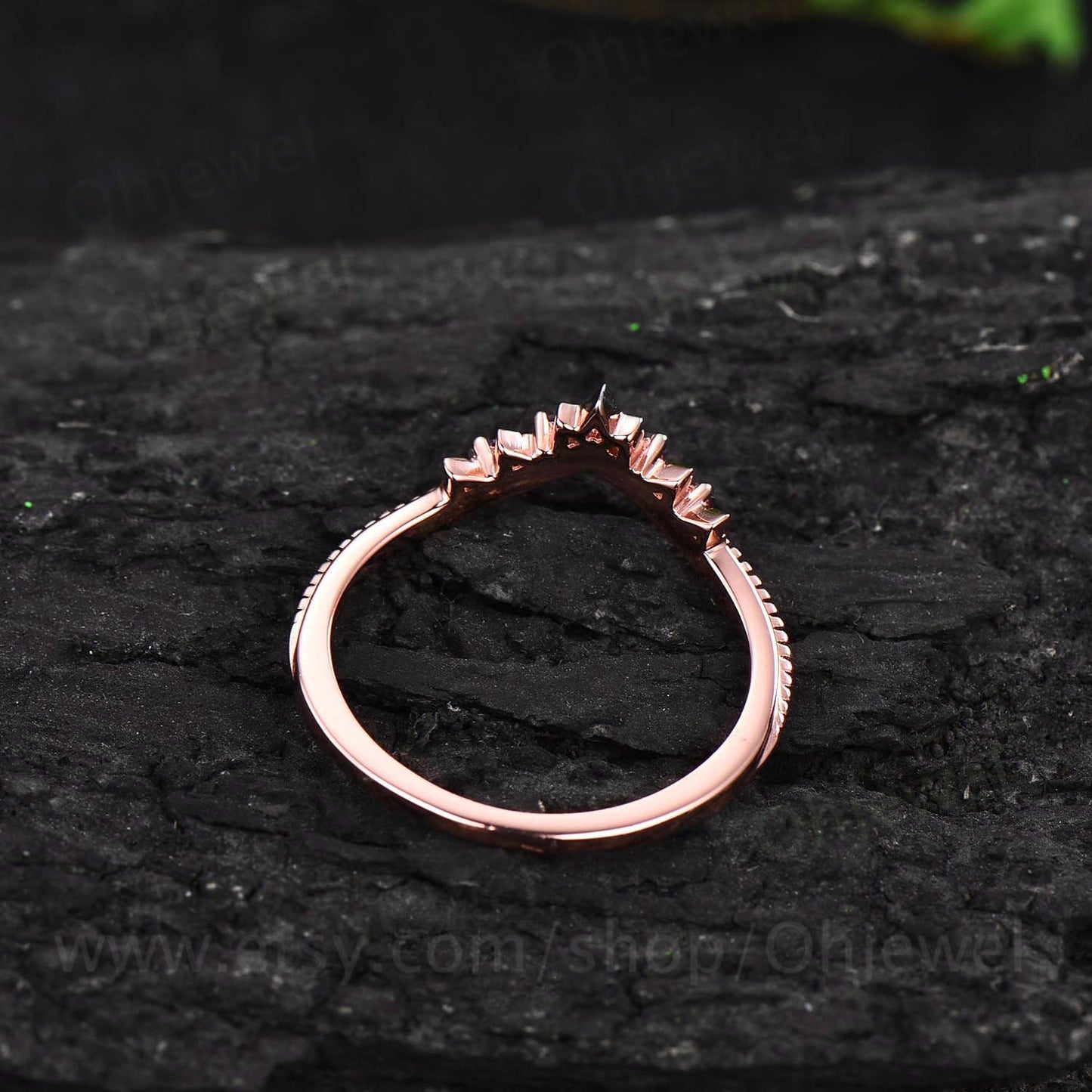 Vintage black diamond wedding band Milgrain diamond wedding ring lace ring band rose gold silver ring women unique bridal anniversary gifts