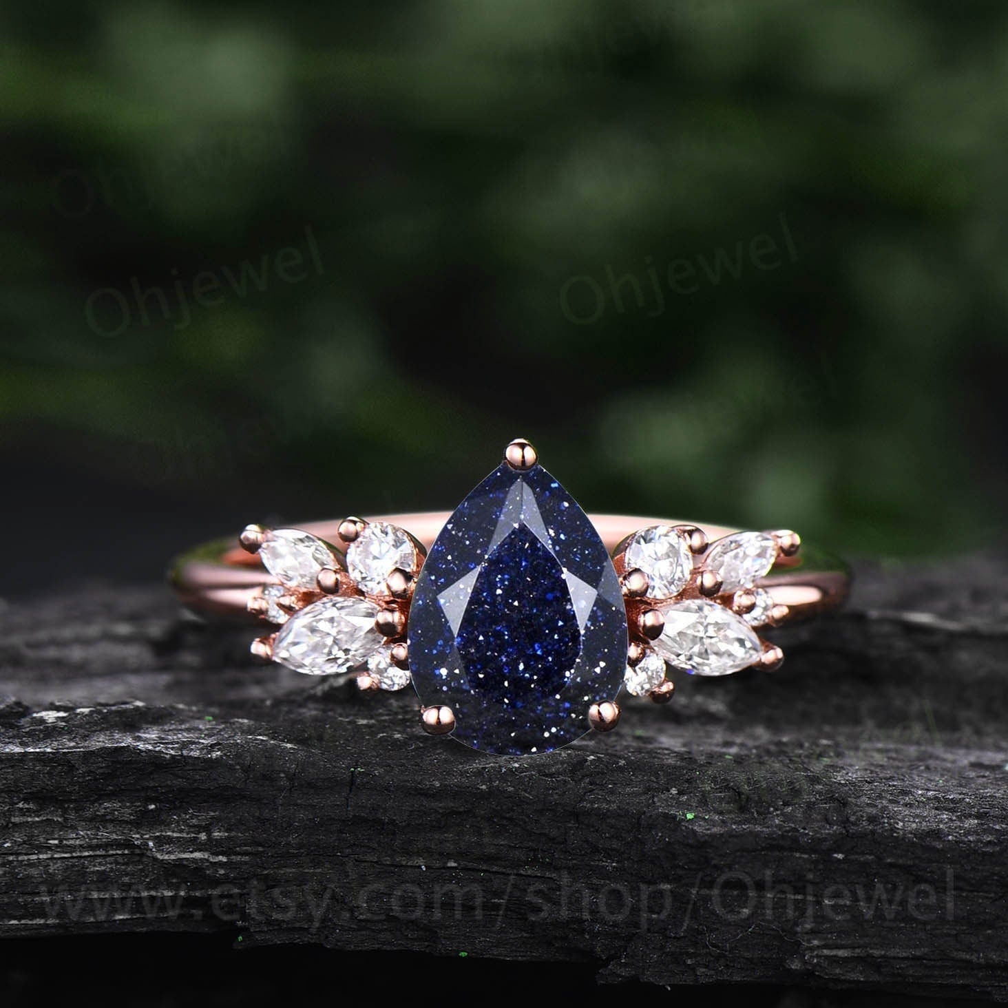 Blue on sale sandstone ring