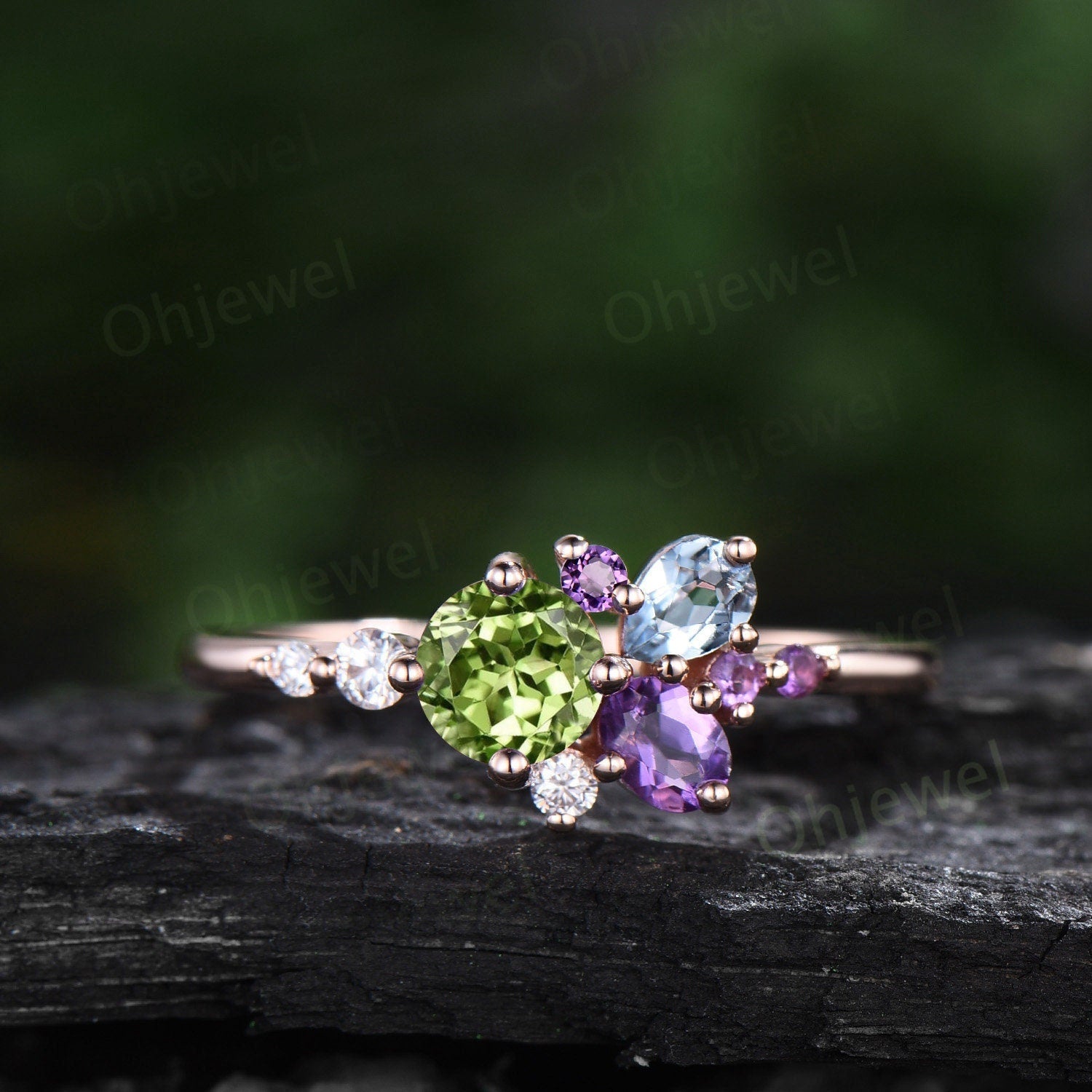 Amethyst and hot sale peridot jewelry