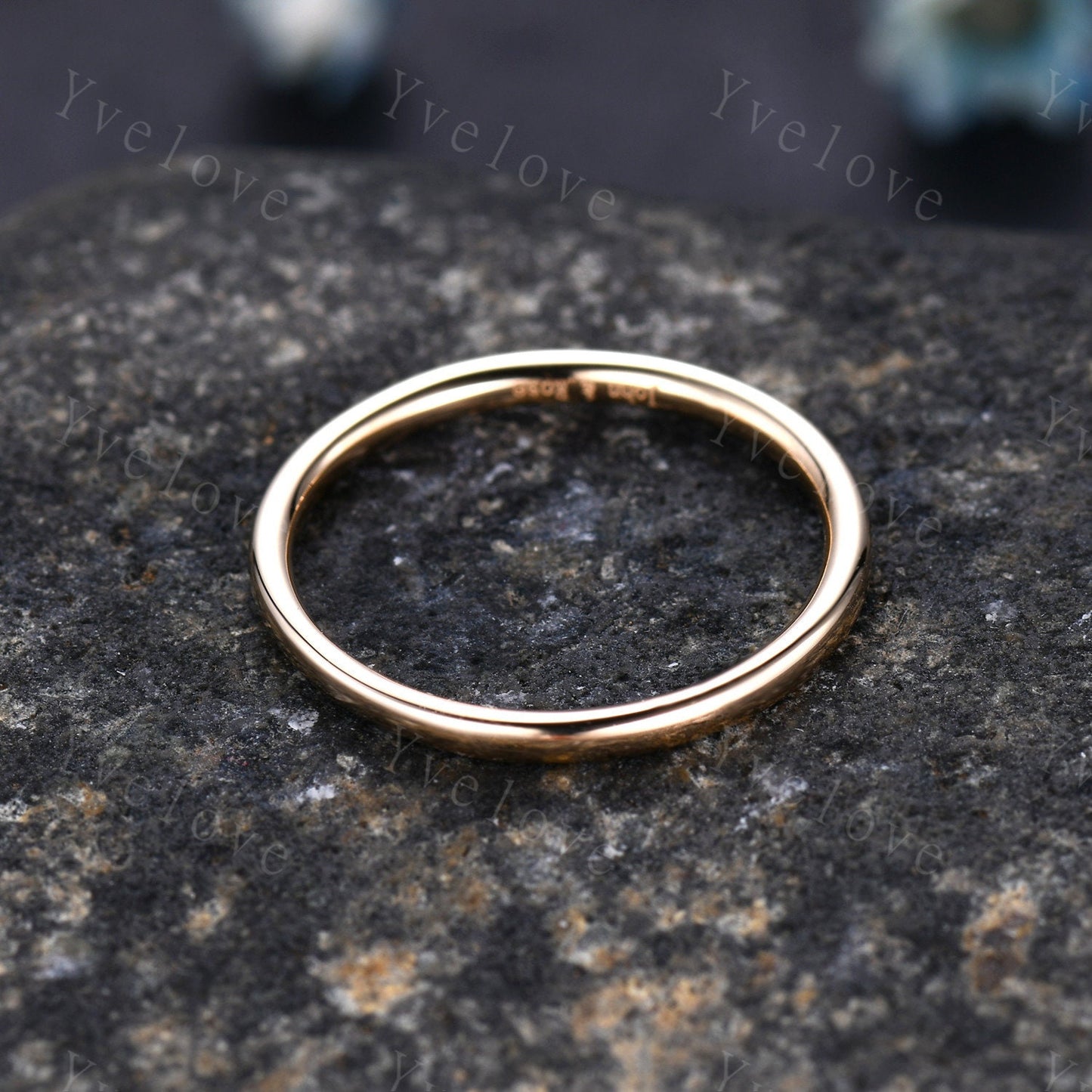 Plain gold ring simple plain gold wedding band solid 14k rose gold matching band stacking ring custom jewelry men ring