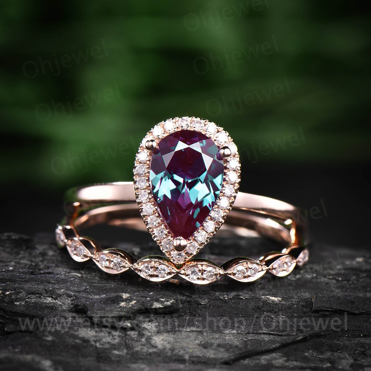 Unique vintage on sale diamond rings