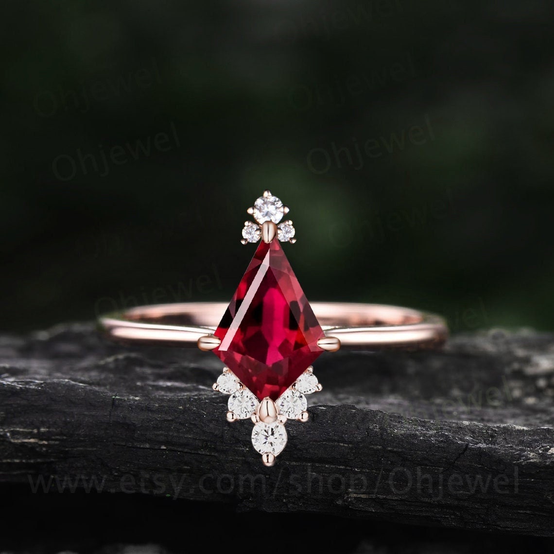 Ruby Engagement Rings Gold