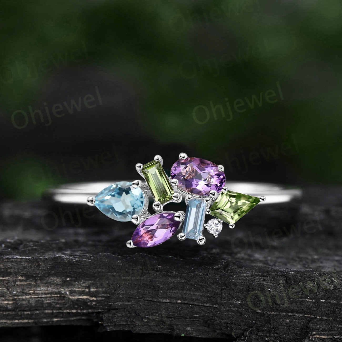 Women's clearance amethyst rings