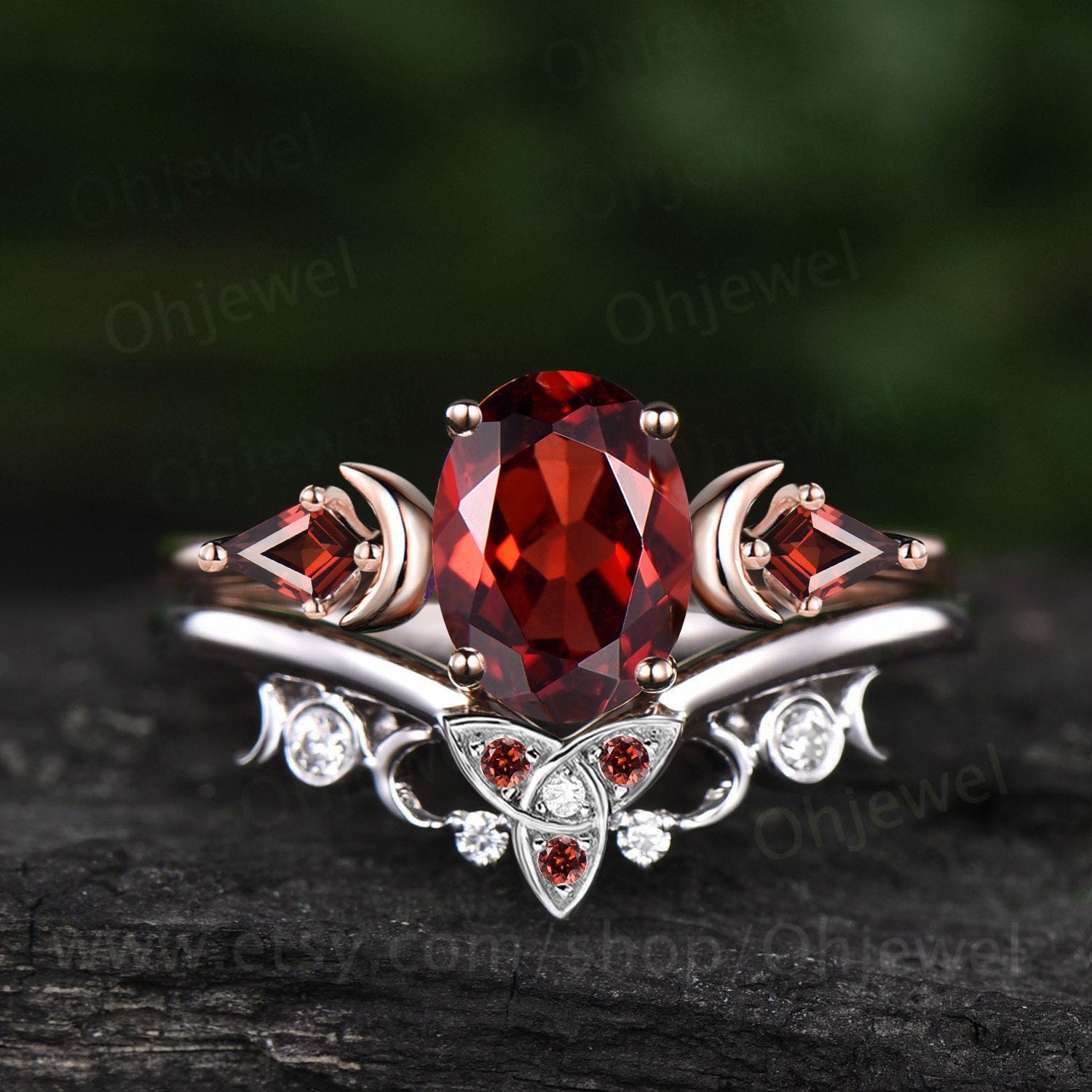 Women's sales garnet rings